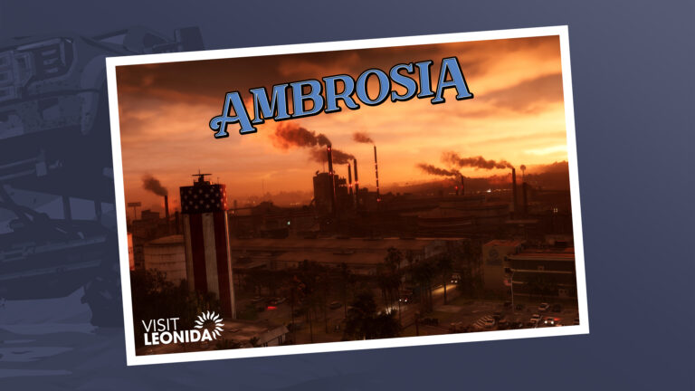 Carte postale officielle de Ambrosia — Rockstar Games.