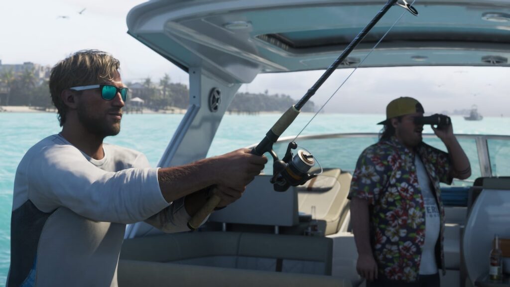 Jason Duval à bord d’un bateau de pêche — capture officielle GTA VI