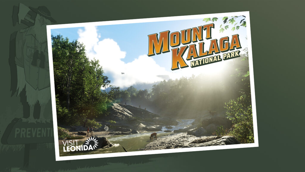Carte postale officielle de Mount Kalaga National Park — Rockstar Games.
