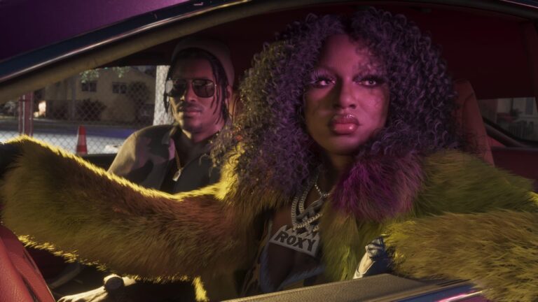 Real Dimez à bord d’une voiture — capture officielle GTA VI